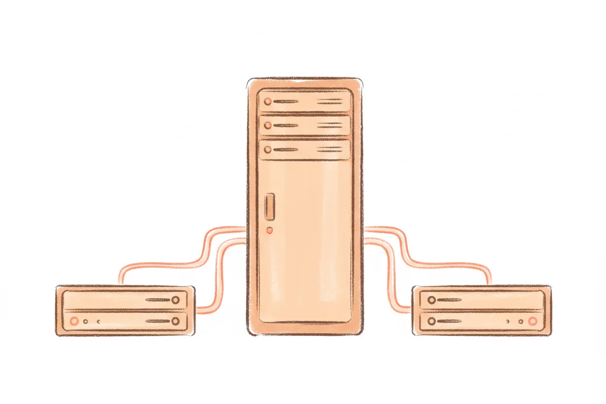 数据中心网络连接示意图