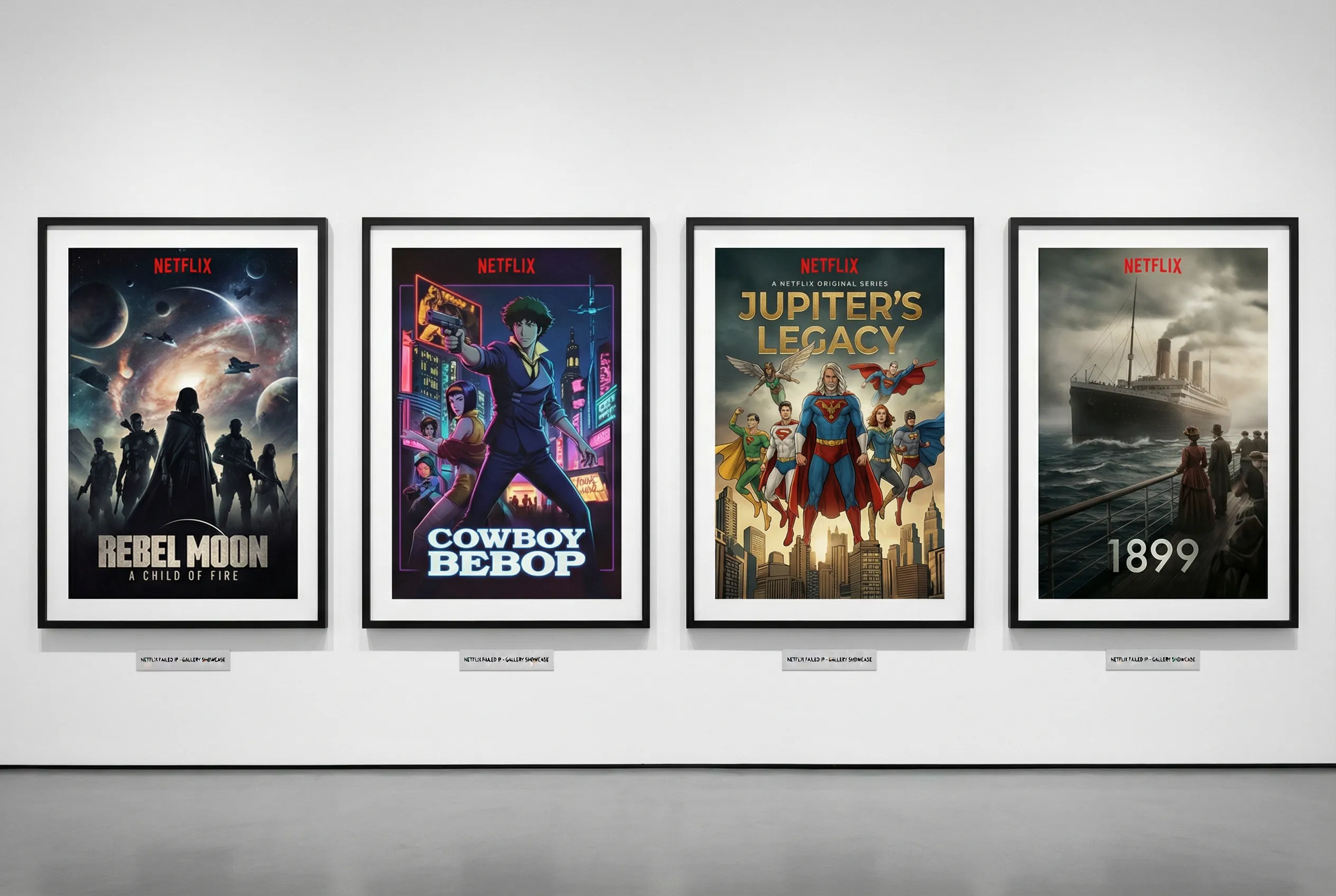 Netflix 失败 IP 海报展示